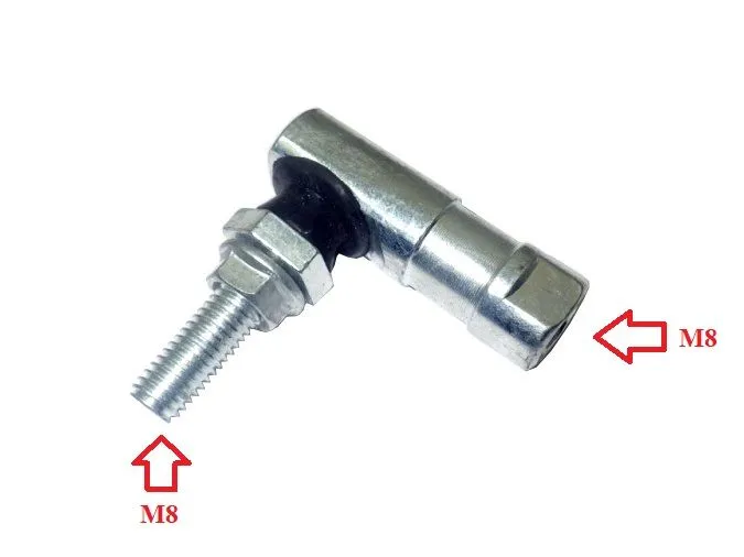 Шарнир шаровый угловой (ШШУ) (цилиндрический) L45 мм (M8/M8) BS6010-014, вариант, фото 3