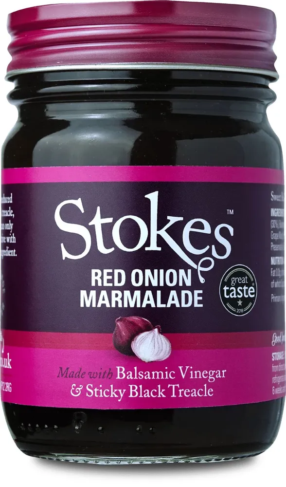 Соус Stokes "Red Onion Marmalade" для мяса из красного лука, красный