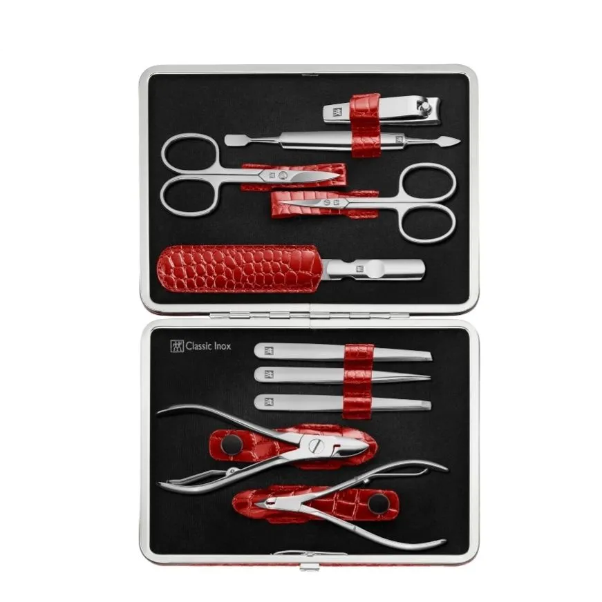 Маникюрныйнаборкрасныйкрокодил10предметовZwillingBeautyClassic