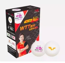 Мяч для настольного тенниса Double Fish WTT V111F 40+ 3* (черная коробка) Похожие товары