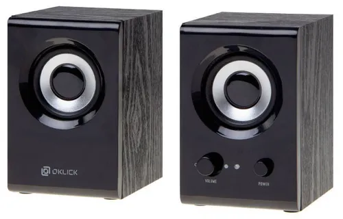 Колонки Oklick OK-160 2.0 черный 6Вт