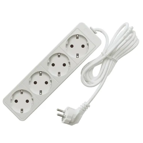 Союз, Удлинитель сетевой 1,5 метра, 4 гнезда, с заземлением, 2200 Вт