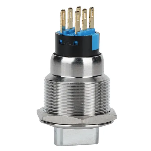 Поворотный переключатель на 19 мм, нержавеющая сталь, IP67, для автомобиля и промышленности