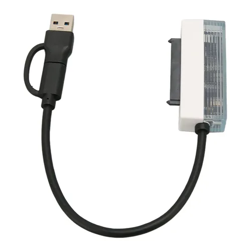 USB-C адаптер для SATA, кабель 6 Гбит/с, подключение 2.5" дисков, горячая замена, защита от перегруз