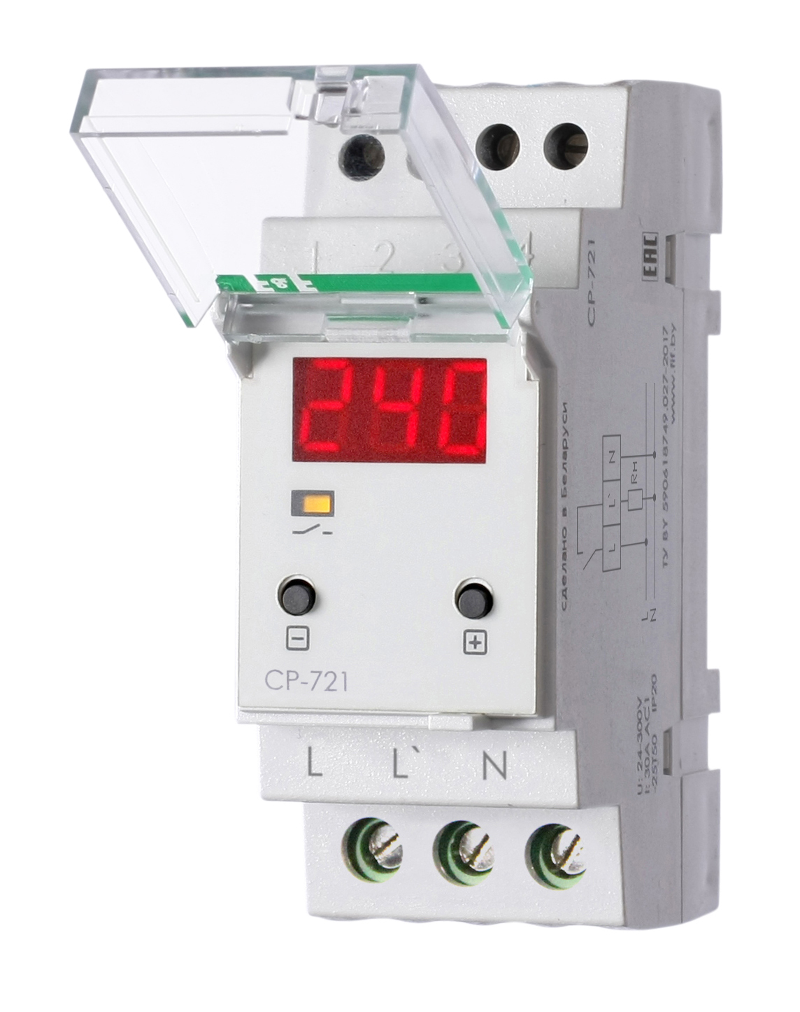 Реле контроля напряжения CP-721 , 30А , Евроавтоматика F&F