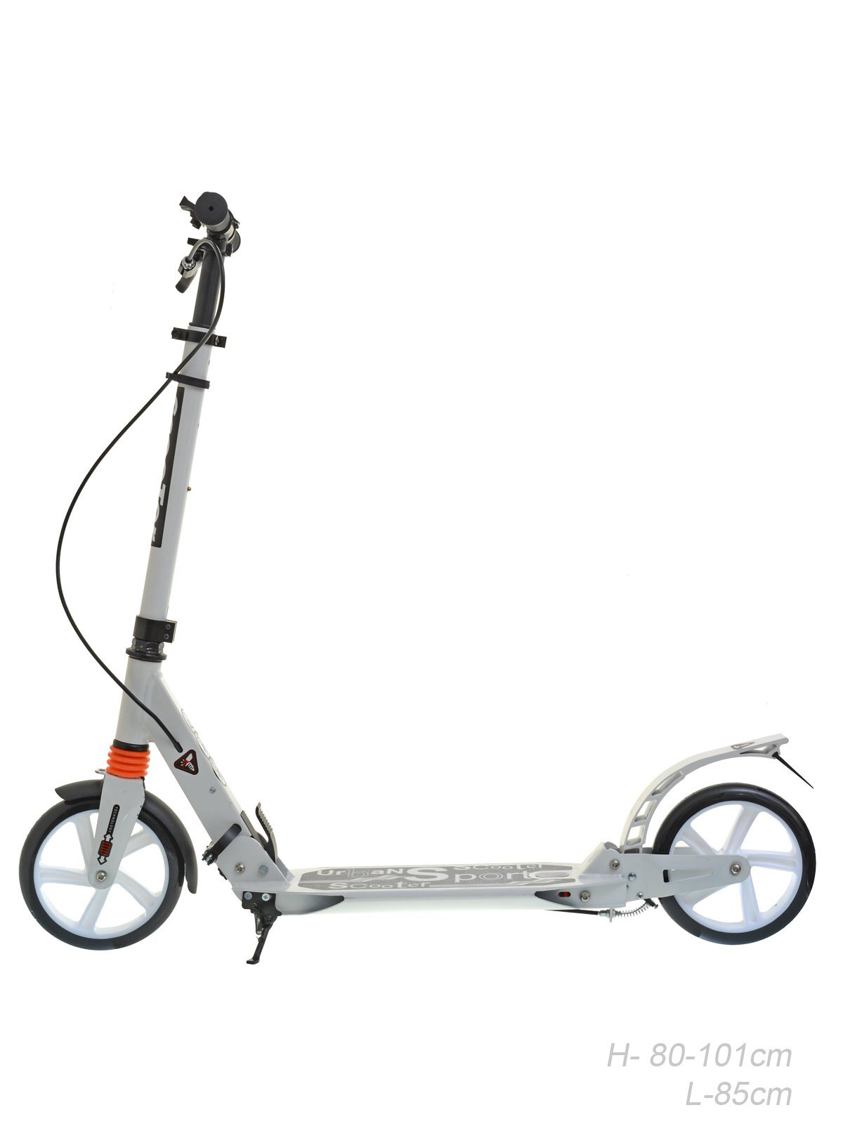 Самокат городской Scooter GT200W, 2-х колесный, белый Самокат городской Scooter GT200W, 2-х колесный, белый