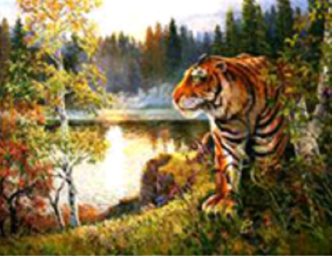 Алмазная мозаика на подрамнике 40x50, полное заполнение.