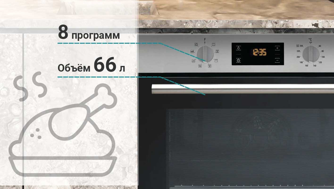 Духовой шкаф hotpoint ariston fa5 844 h ix