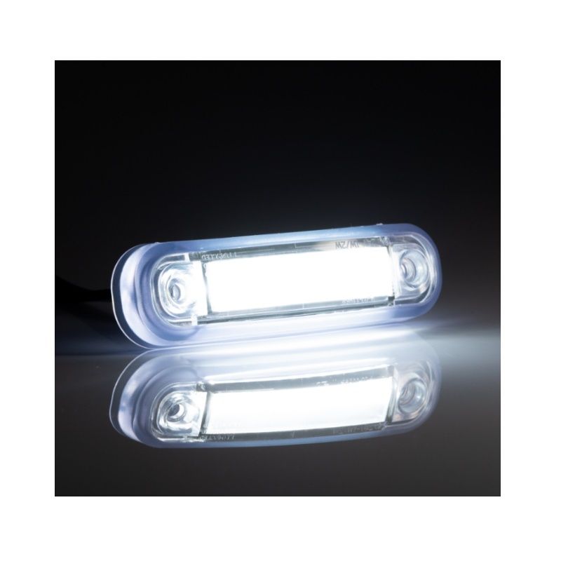 Фонарь габаритный белый LED 12-30 в. провод 0,5 м!!!!