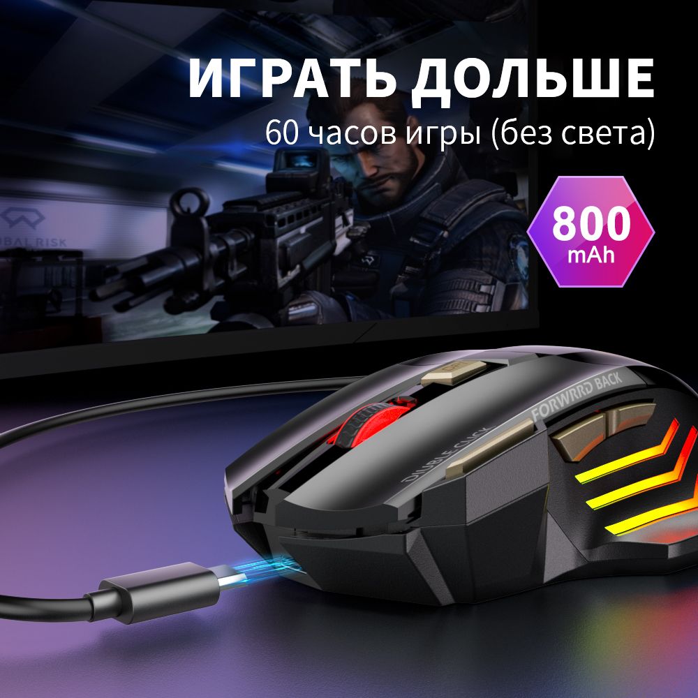 Мышь беспроводная IMICE IRLMX71@#15 USB-мышь 2,4G, черный матовый - купить  по выгодной цене в интернет-магазине OZON (892222632)