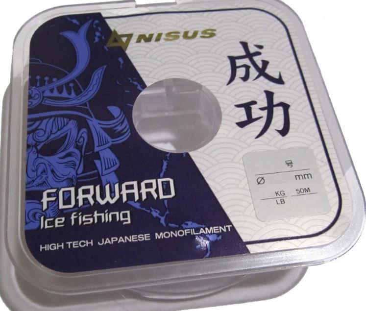 Леска Nisus FORWARD ICE FISHING 0,309mm/50m Nylon Transparent (N-FIF-0.309-50)