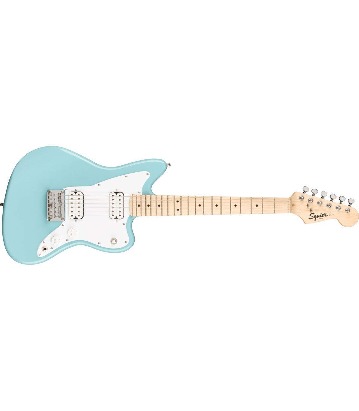 Squier by Fender Электрогитара MINI JAZZMASTER HH DAPHNE BLUE