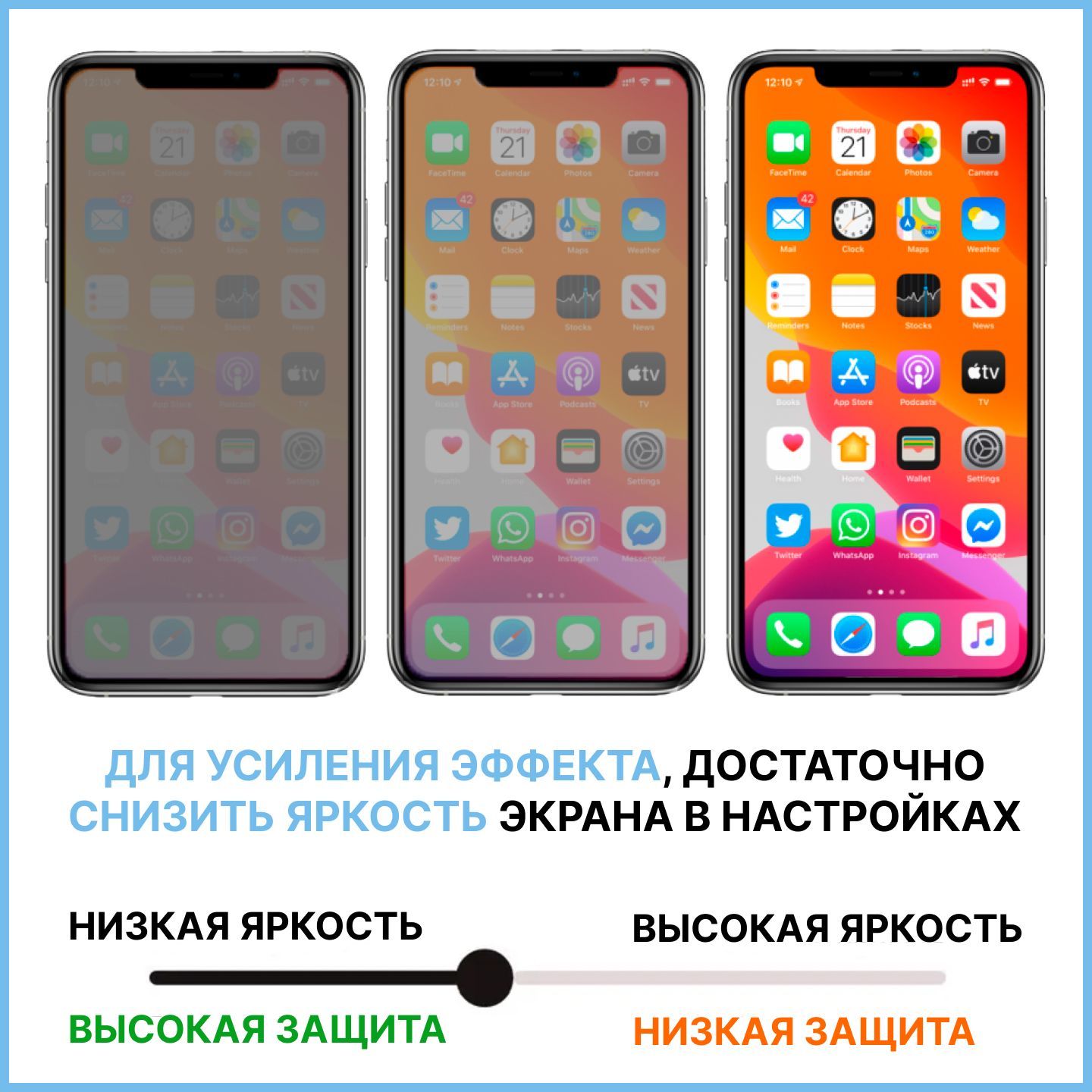 Защитное стекло антишпион для iPhone 11, XR / Айфон 11, ХР, на весь экран -  купить с доставкой по выгодным ценам в интернет-магазине OZON (818288583)