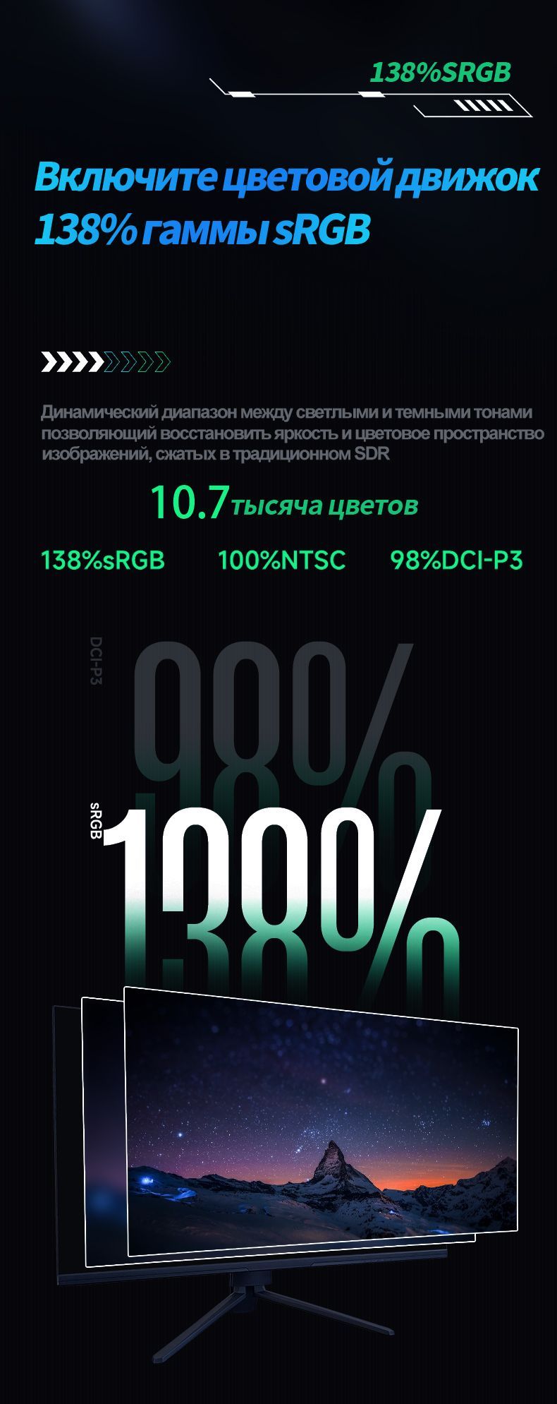 Монитор Teefy 144 гц 4к оригинальная FAST IPS панель игровой(PS5 ...