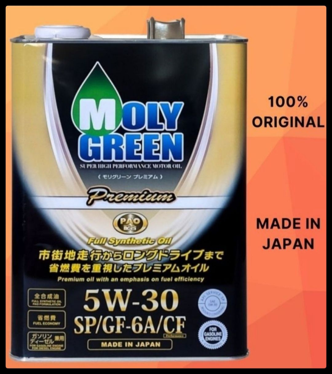 Масло моторное MolyGreen SP/CF 5W-30 GF-6A (Япония) 5W-30