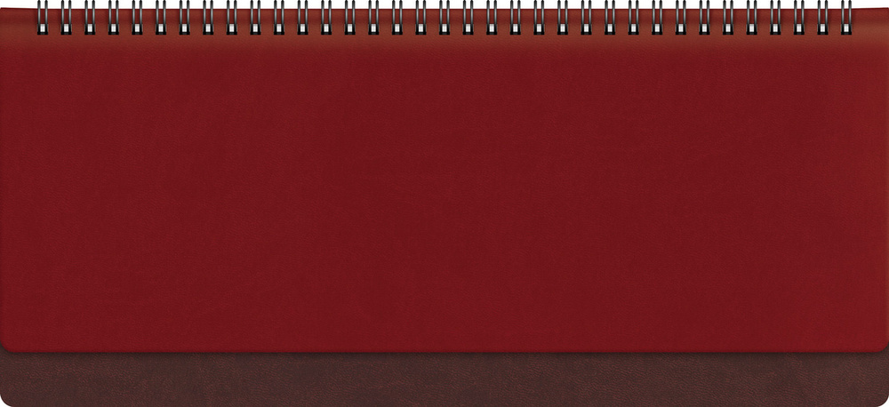 Планинг недатированный Hatber "Vivella Bicolour" бордово/шоколадный 56 листов на закрытом гребне, обложка #1
