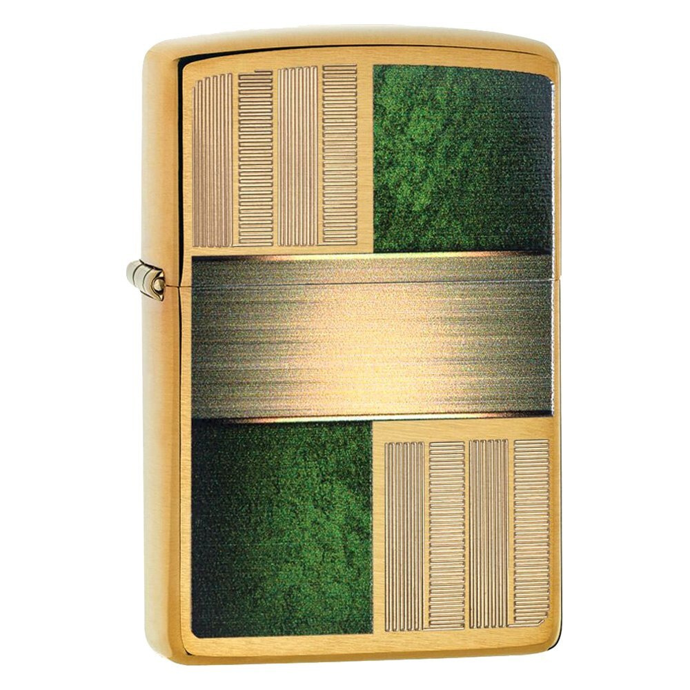 Зажигалка ZIPPO бензиновая Classic Brushed Brass #1