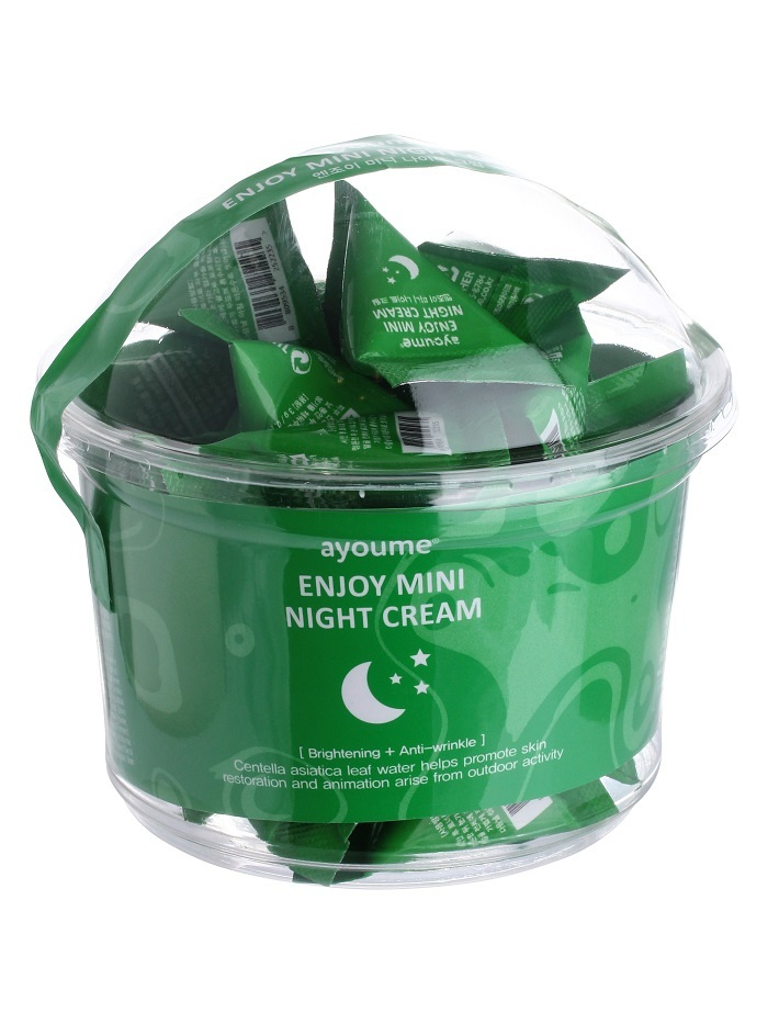 AYOUME Ночной крем для лица с центеллой азиатской Enjoy Mini Night Cream, 30шт*3гр  #1