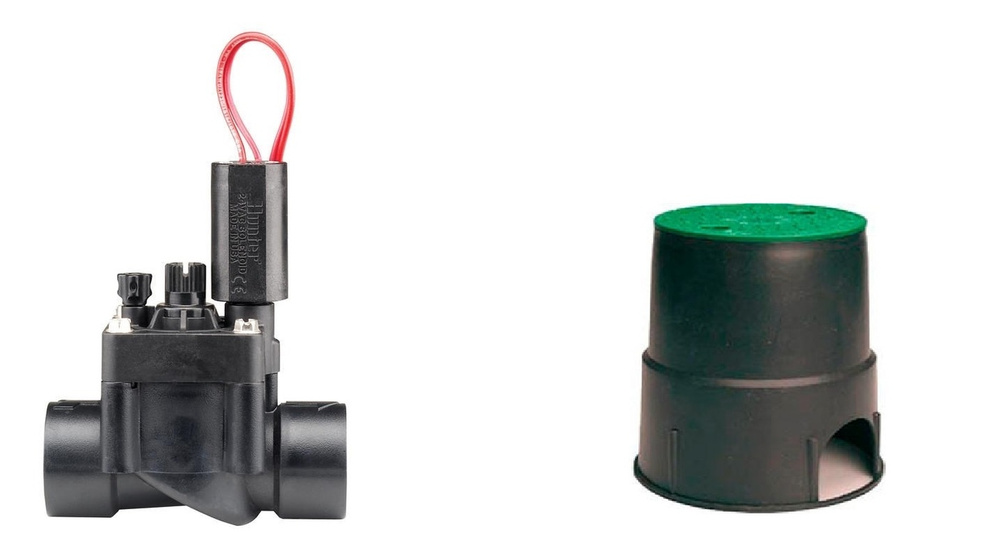 Комплект Клапан электромагнитный PGV-101-G-B Hunter + Клапанный короб ...