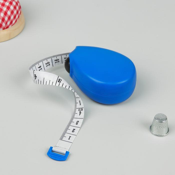 Сантиметровая лента-рулетка, 150 см, цвет синий - купить с доставкой по ...
