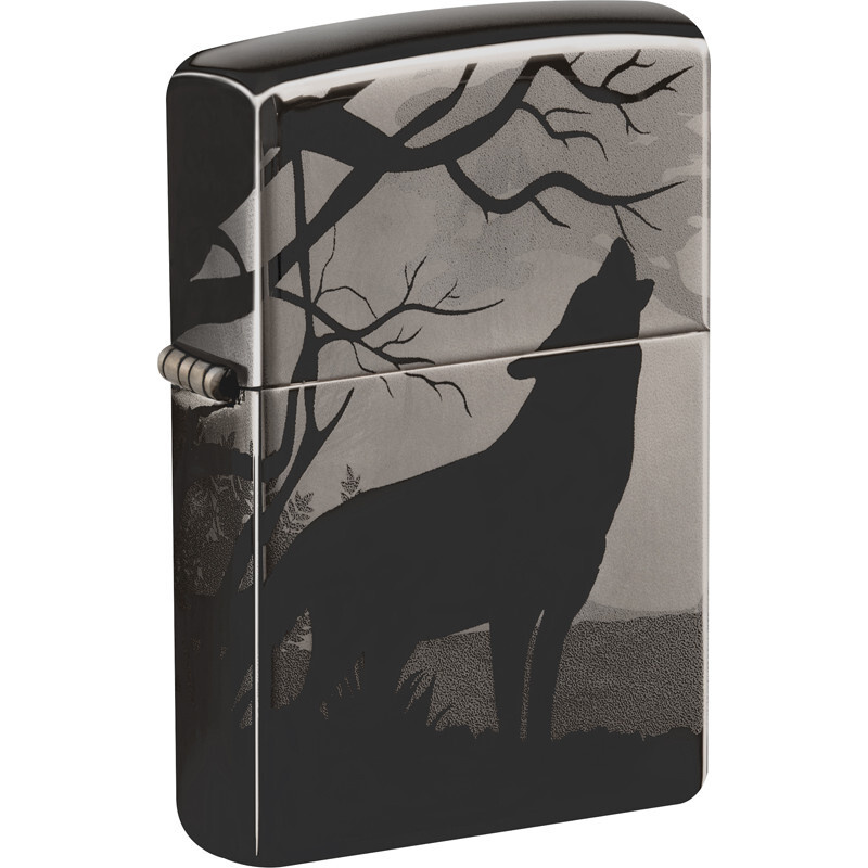 Зажигалка ZIPPO бензиновая Classic Black Ice 49188 #1