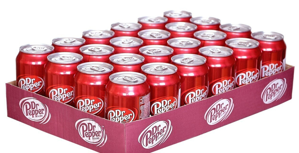 Газированный напиток Dr Pepper Classic (Доктор Пеппер Классик), 24 банки по 330 мл  #1