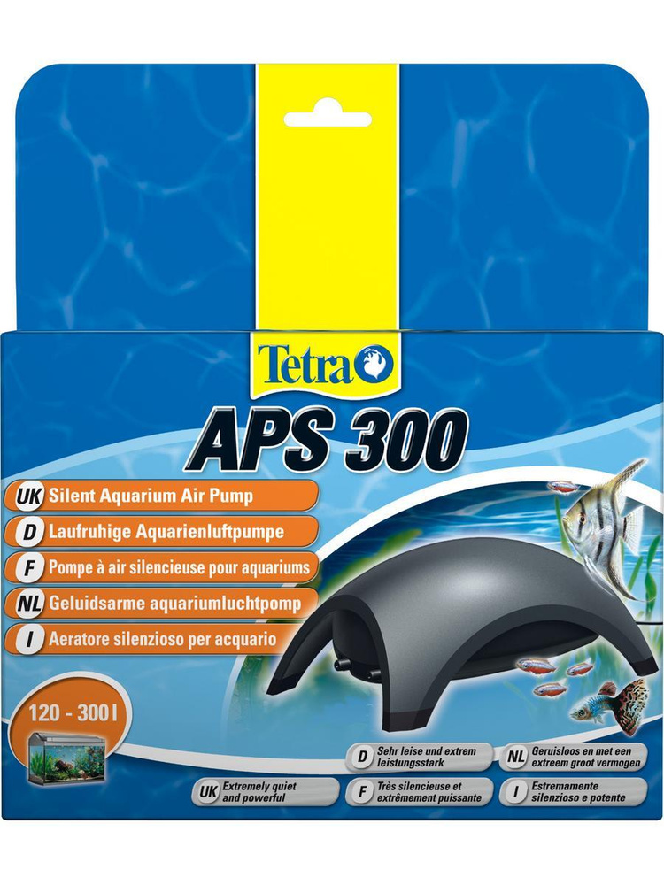 Компрессор Tetra APS 300 для аквариума 120 - 300 л (300 л/ч, 4.5 Вт, 2 ...