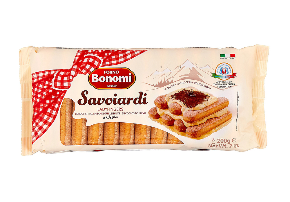 Печенье сахарное для тирамису "Савоярди" Forno Bonomi (Форно Бономи), 200 г, Италия  #1