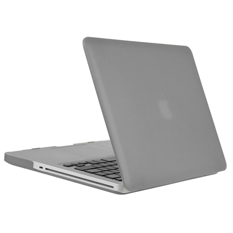 Чехол MacBook Pro 13 A1278 (2009-2011) прозрачный пластик матовый бренд BRONKA (серый)  #1