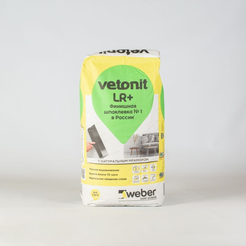  weber.vetonit LR+ финишная полимерная белая, 20 кг  по .