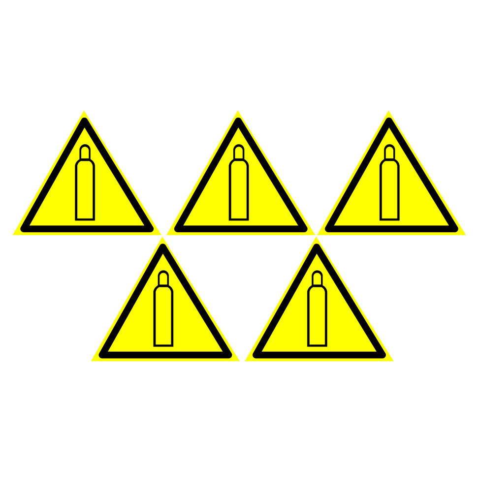 Наклейка W 19 Газовый баллон Размер 200х200 мм. 5 шт. - купить с доставкой  по выгодным ценам в интернет-магазине OZON (340795259)