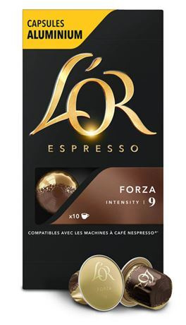 Кофе в капсулах L'OR Espresso Forza 10 капсул, 52г, 2 уп #1