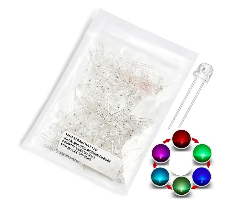 Медленно мигающие светодиоды 3-3.2 В, 10 штук - купить с доставкой по ...