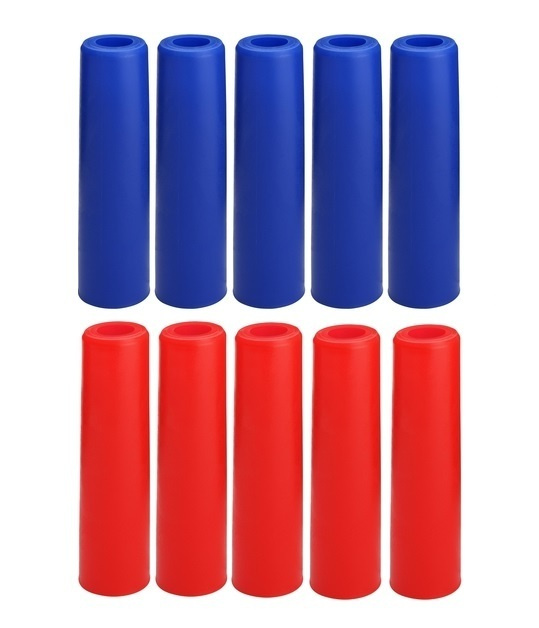Втулка защитная 16мм сантехническая на теплоизоляцию (комплект из 5 штук синих и 5 штук красных)  #1