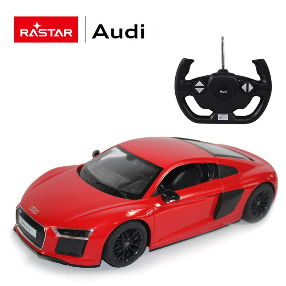 Машина р/у 1:14 AUDI R8 2015 Version Цвет Красный - купить с доставкой по  выгодным ценам в интернет-магазине OZON (354115390)