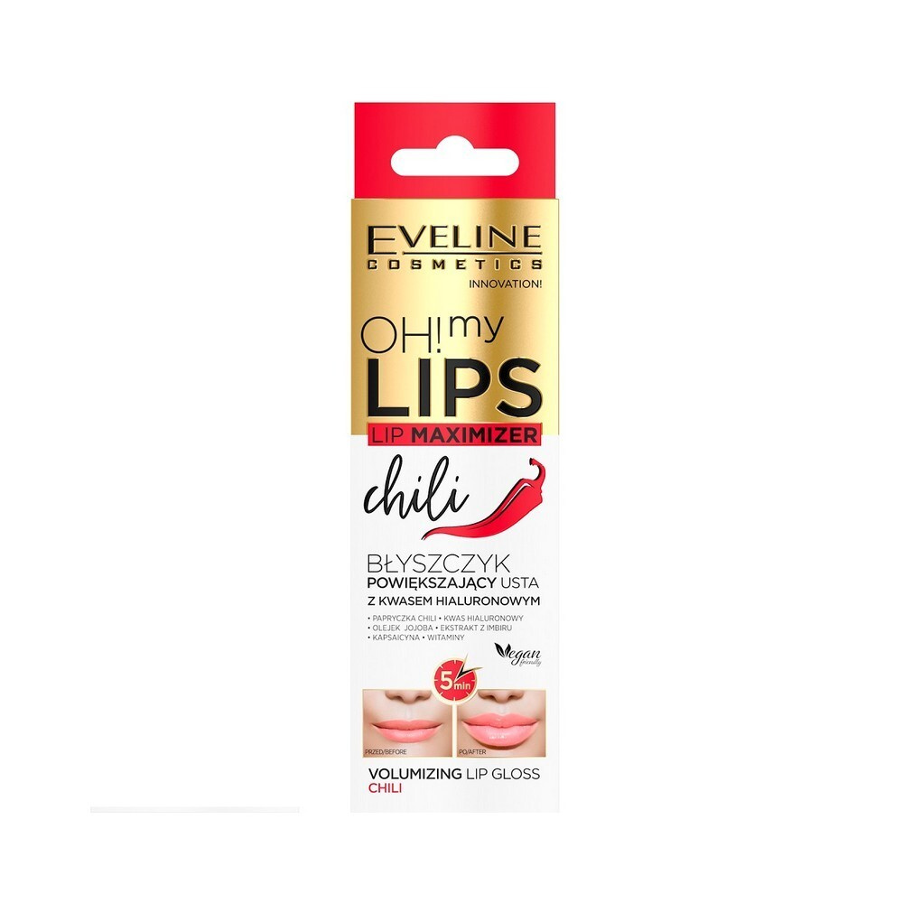 Eveline Cosmetics Блеск для увеличения объема губ, Чили OH! MY LIPS-LIP  MAXIMIZER, 4.5 мл - купить с доставкой по выгодным ценам в  интернет-магазине OZON (579405170)