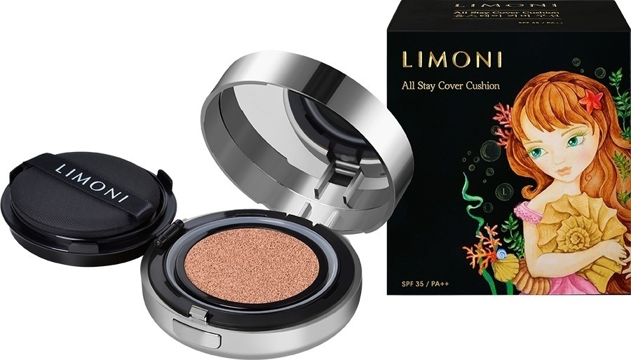 LIMONI Кушон для лица Корея / Тональный флюид All Stay Cover Cushion ...