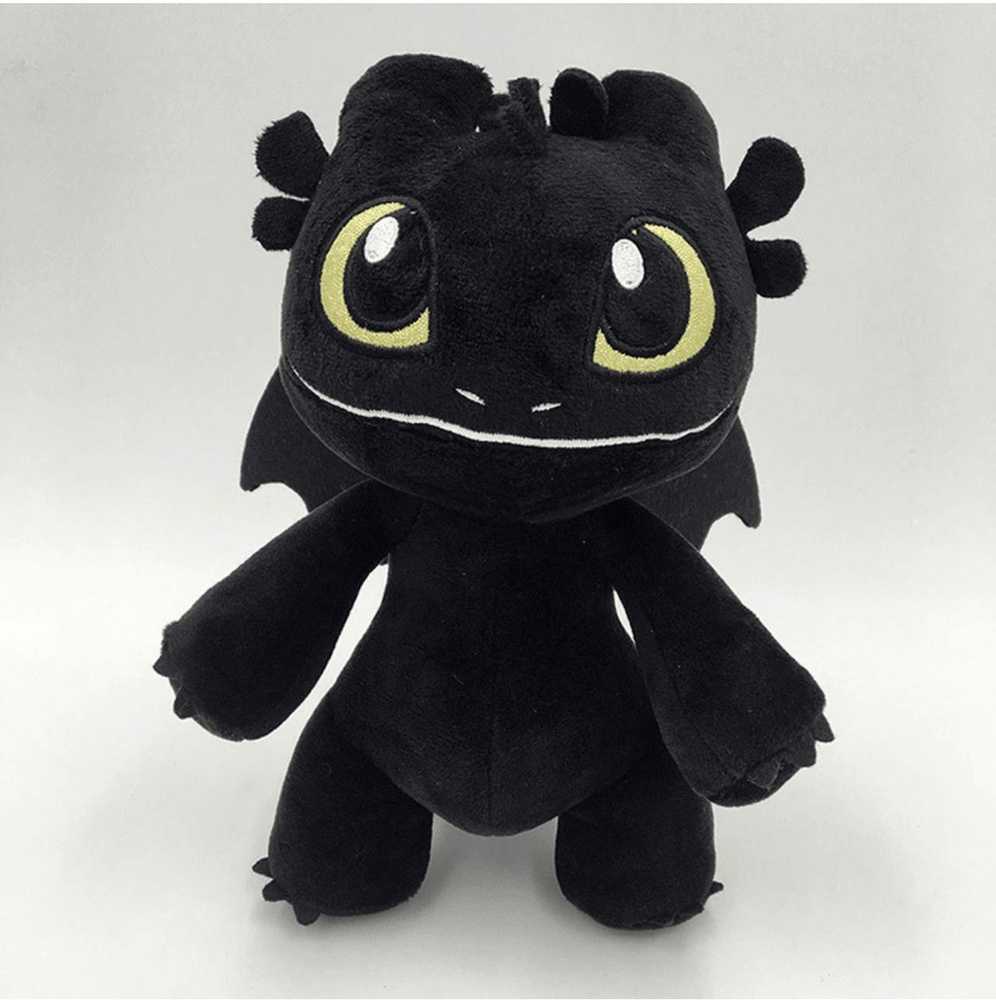 Мягкая Игрушка Беззубик 25 см, Ночная Фурия Плюшевая - купить с ...