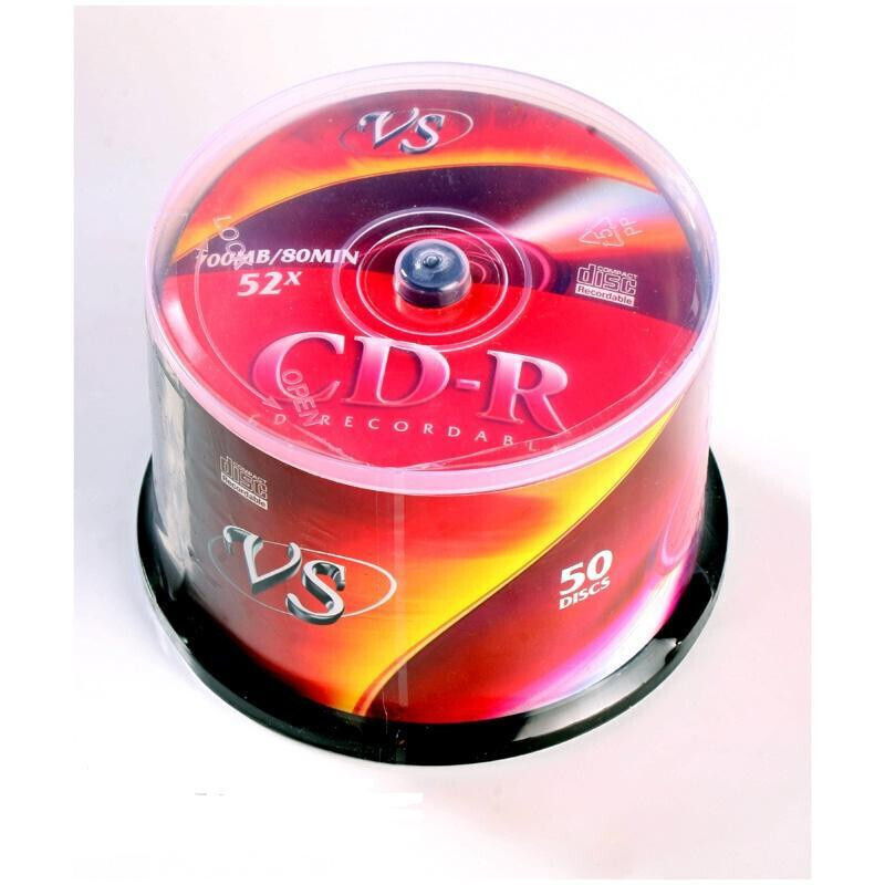 Носители информации CD-R, 52x, VS, Cake/50, VSCDRCB5001 #1