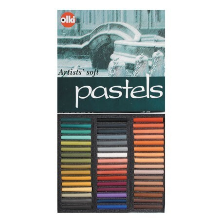 Пастель сухая художественная Olki "Графика", 48 цв., круглая / набор ...