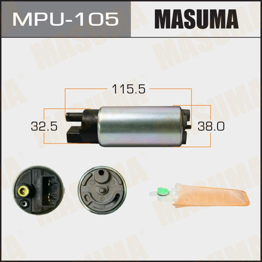 Насос топливный Masuma 100л/ч, 3кг/см2 + сетка MPU-002 (для Honda; Isuzu;  Lexus; Mazda; Mitsubishi; Subaru; Toyota) - Masuma арт. MPU105 - купить по  выгодной цене в интернет-магазине OZON (648039892)