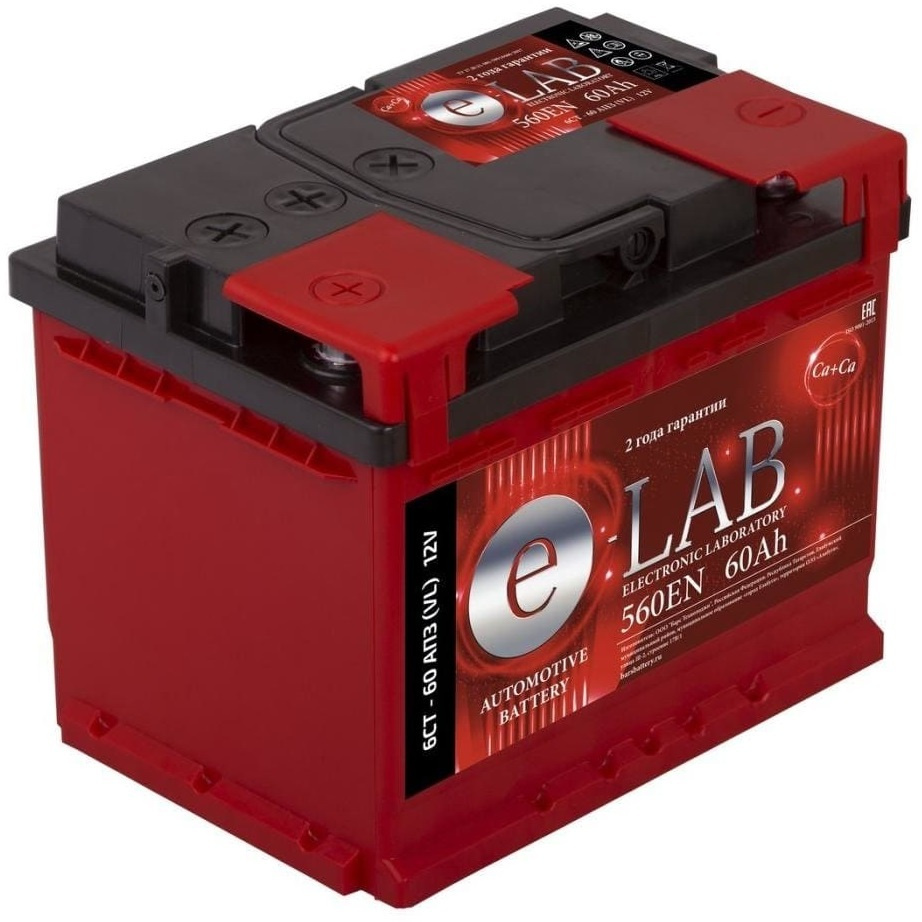 Аккумулятор автомобильный E-Lab АКБ 6СТ- 60 «E-Lab» купить по выгодной ...