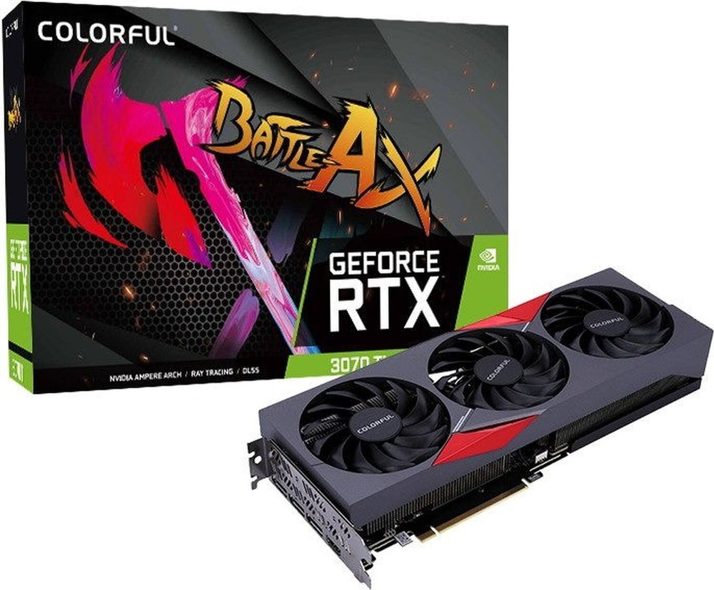 GeForce RTX 3070 Ti 8GB ※本体のみ Видеокарта GeForce RTX 3070 Ti, 8 ГБ PCI Express 4.0 GA104 купить