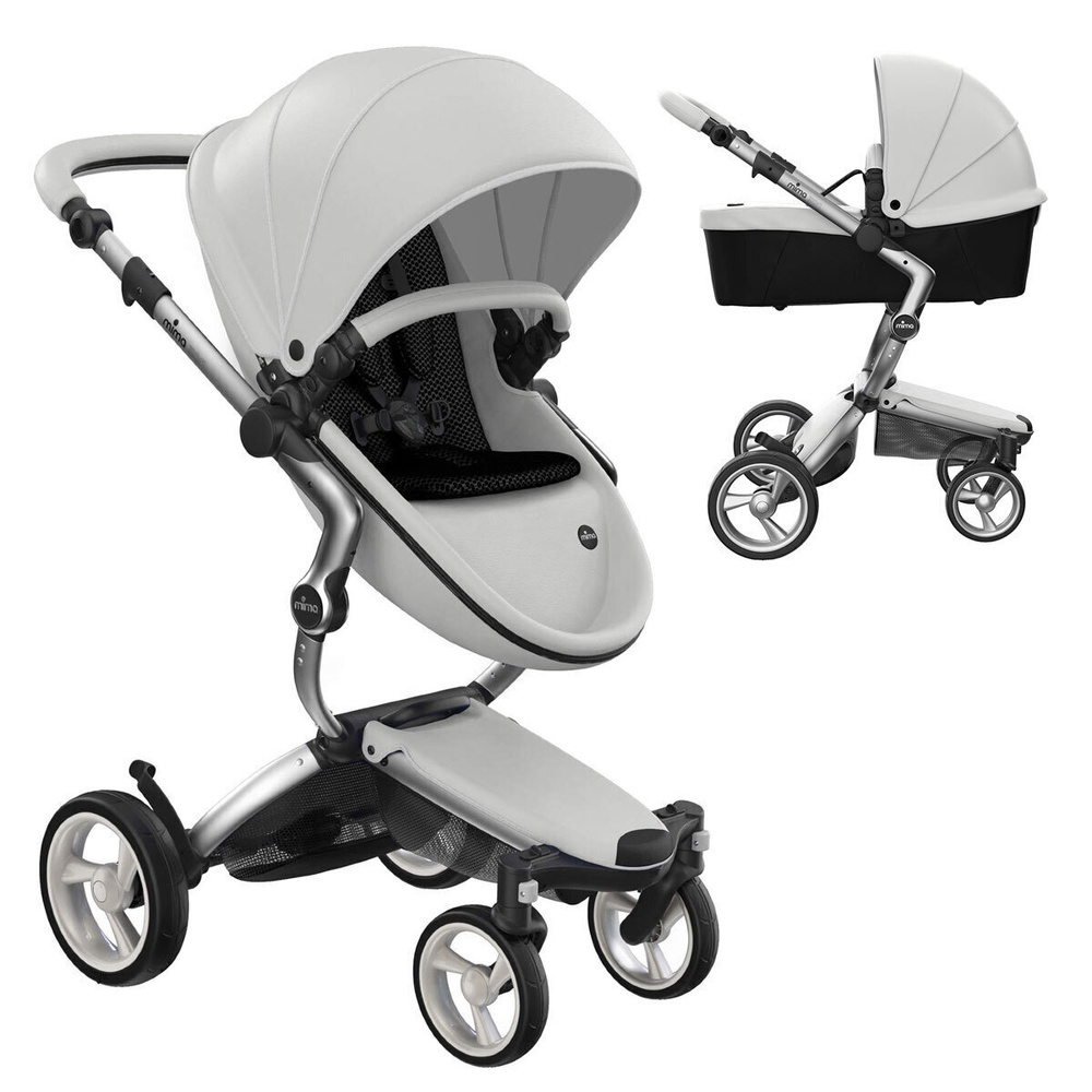 Коляска Mima Xari 2в1, Aluminium/ Snow White/ Black - купить с ...