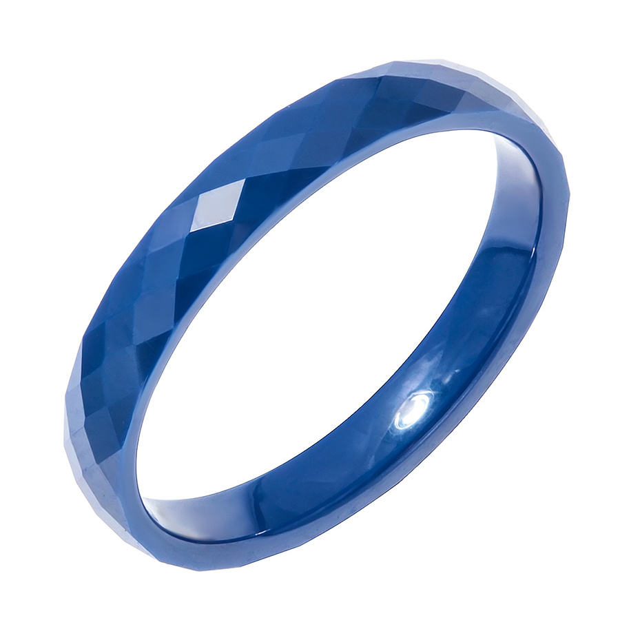 Кольцо синего цвета