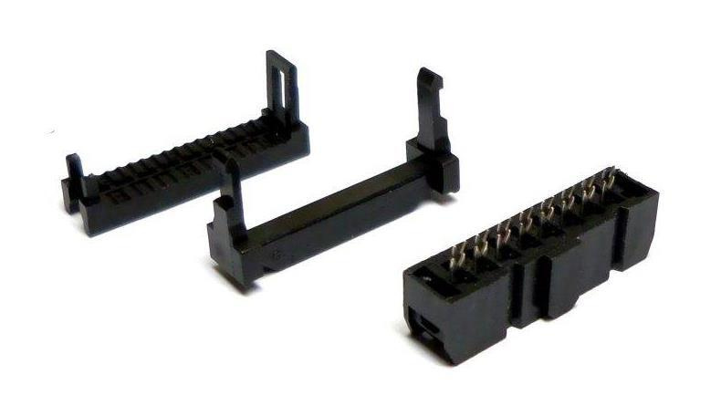 Разъем Для плоского кабель-шлейфа 16 pin , шаг 2,54мм FC-16P - купить с ...