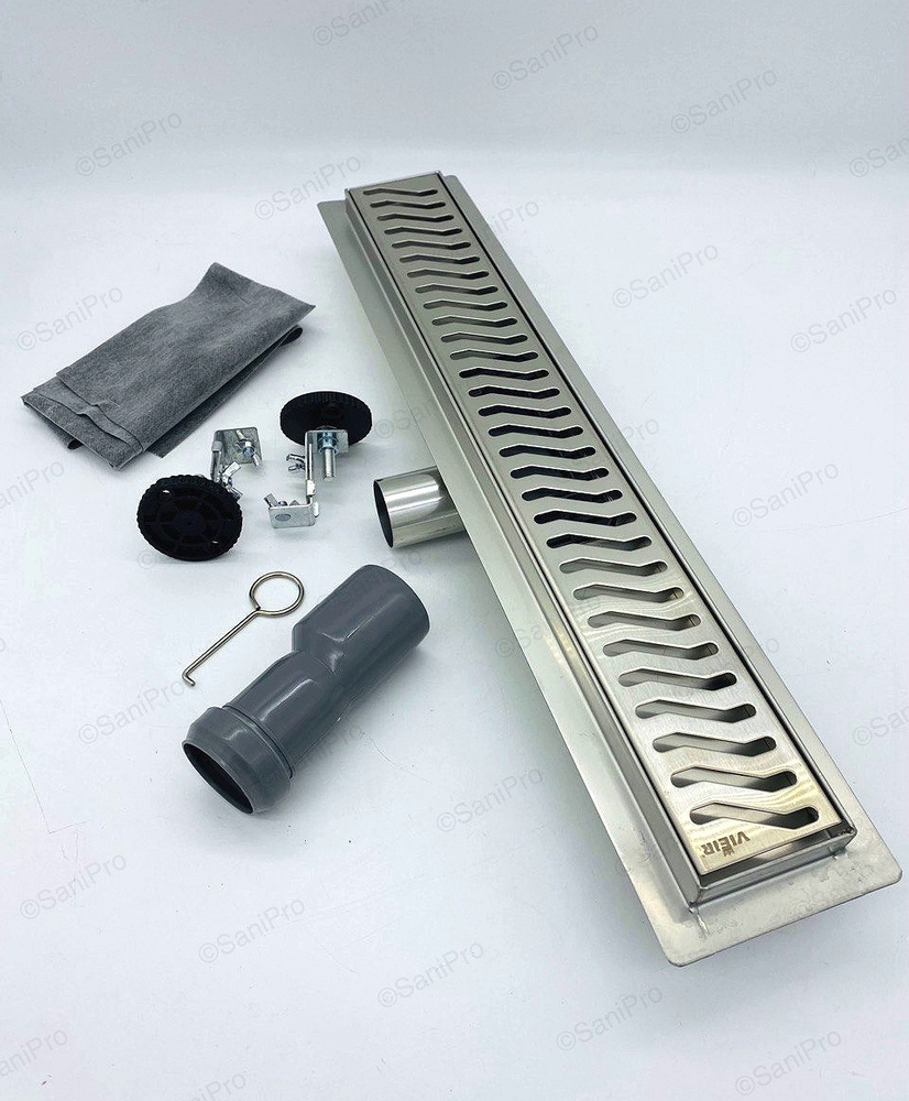 Трап (лоток) с горизонтальным выпуском 70/500мм с сухим затвором "VIEIR ...