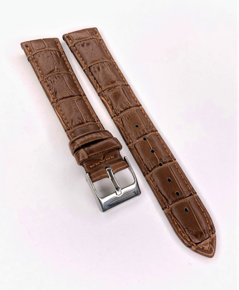 Ремешок для часов Nagata Leather коричневый-6 20 мм 1шт - купить с ...