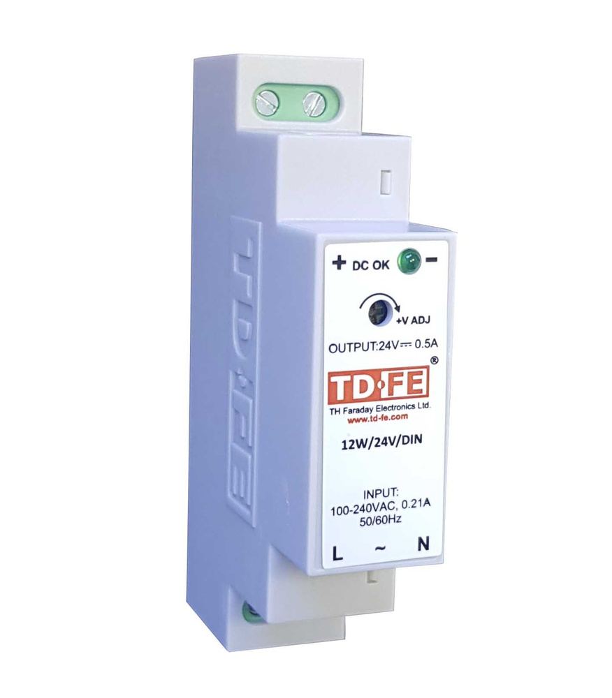 Модульный блок питания на DIN-рейку 12W, 24V - купить по выгодной цене ...