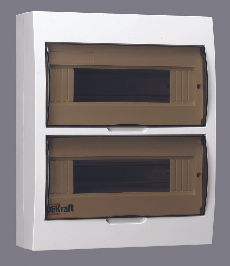 Щит распределительный навесной ЩРн-П-24 IP41 пластиковый прозрачная ...